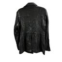 Marc New York  Andrew Marc Vintage 1980s Black Soft Leather Jacket Womens XL Goth Photo 3