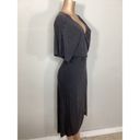 l*space New. L* distressed black wrap dress. Small. Retails $178 Photo 3