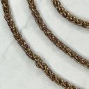 Gold Tone Chain Link Barrel Crossbody Purse Handbag Bag Replacement Strap Photo 2