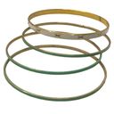 Vintage Comfortable Green And White Four Piece Metal Bracelet Set Photo 1