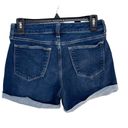 Arizona Jeans Arizona Jean Co Juniors SZ 5 Jean Shorts Stretch Cuffed Hems Mid-Rise Zip-Fly Photo 1