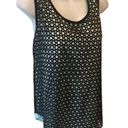 Zac and Rachel  Double Layered Dressy Tank Mint Black Sz. XL Career Wardrobe Photo 1