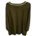 The Comfy Avenue Top Size 26 / 28 Retro Style Green Blouse Keyhole Cute Tunic Photo 1