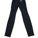 Polo  Ralph Lauren Velvet Side Stripe Black Skinny Pants Ankle Zip Size 0 Photo 0