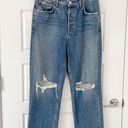 GRLFRND NEW  Amanda Mid Rise Straight Jeans Abbot Kinney Photo 2