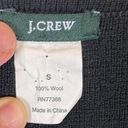 J.Crew  Women's $265 Black‎ Long 100% WOOL Button Coat Sz S Photo 3