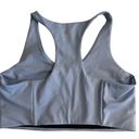 Zella Z By  Womens Re-Gen Long Line Sports Bra Blue Stretch Racerback LARGE Photo 3