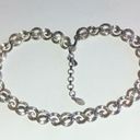 Monet  Vintage Silver Tone Link Necklace Photo 4