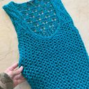 Tart  NWOT Teal Crochet Knit Dress Coverup Sz Small Photo 2