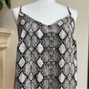 See You Monday  Snake Print Animal Print Women Size L Polyester Satin Slip Dress Photo 4