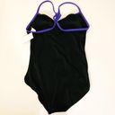 Jag One Piece Bathing Suit Black Blue 12 Photo 2