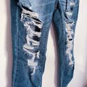 Cello  Medium Wash Distressed Ripped Skinny Jeans Frayed Hem Size 7 Photo 2