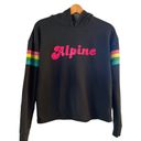 Pepe Jeans ANTHROPOLOGIE Alpine Back When Hoodie Sweatshirt Black Cotton Retro-chic XS EUC Photo 4