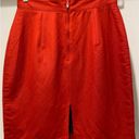 United Colors Of Benetton Vintage  Women’s Red Straight Fitted Pencil Skirt Photo 1