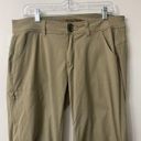 prAna  Womens Gorpcore Hiking Athleisure Pants Beige Nylon Pull On Size 10 Photo 1