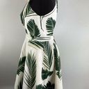 C/MEO COLLECTIVE  Revolve Witness Fit Flare Dress S Small Tropical Leaf Pine Maui Photo 3