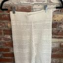 Sincerely Jules Cotton Crochet Knit Stretch Flare Casual Pants White Size XS Photo 2