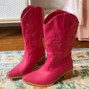Hot Pink Cowgirl Boots Size 6.5 Photo 0
