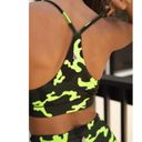 Free People  Bra Small Sports Brami Tide Is High Neon Camo Racerback FP Movement Photo 1