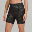 Lululemon Wunder Train High-Rise Short 8" *Foil Logo Flourish Black Iridescent Photo 0