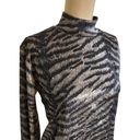 Versace Gianni  Gray & Black Animal Print Turtleneck size Small Photo 3