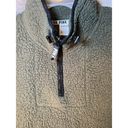 Victoria's Secret Victoria Secret Pink Sherpa Sweater Green Womens Size Large 1/4 Zip Photo 2