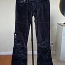 Bubblegum Vintage Y2K  black velour flared pocket jeans low rise sz 24 Photo 0