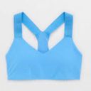 Aerie Offline Hugger Racerback Sports Bra Blue Photo 0