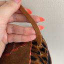 Y2K 90's Vibes Handmade Coconut Animal Print Patchwork Crossbody Purse Brown Photo 5