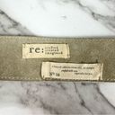 J.Jill  Suede Embroidered Taupe Bohemian Leather Belt Size Small Photo 2