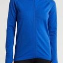 Sweaty Betty NWT  Athlete Doubleweight Seamless Workout Zip Up Jacket Blue, Sz 10 Photo 0