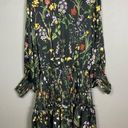 Alexis   Rianna Long Sleeve Floral Dress Black flounce botanical Medium Photo 4