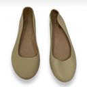 mix no. 6  Tan Gator Pattern Round Toe Flats Photo 3