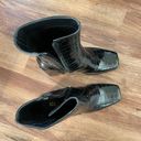 Azalea Wang High Heeled Black Croc Boots Photo 2