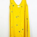 Popsugar  Yellow Floral‎ Button Front Dress Size Medium Photo 3