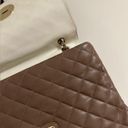 DKNY  quilted leather taupe purse tote bag Donna Karan Photo 3