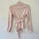 Anthropologie Ett:twa Harriet V-Neck Long Sleeve Wrap Sweater Light Pink Photo 5