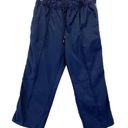 st. john's bay St. John’s Bay Womens M Track Pants Ankle Crop Navy Blue White Stripe Coastal Photo 2