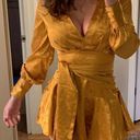 Nasty Gal Gold Floral Dress Photo 0