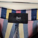 3x1 NYC Womens Denim Jean Flaunt Striped Belted Shorts Size 29 Photo 7