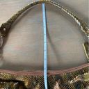 Butter Soft Leather Shoulder Bag Purse Metallic Gold  Leather Inside Pristine EUC Photo 8