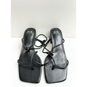 Marc Fisher  Sandals Womens Size 6.5 Black Leather Square Toe Block Heel Photo 1