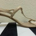 Tory Burch  cream buckle patent leather heeled sandals 8 Photo 5