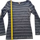 Banana Republic  Round Neckline Long Sleeves Gray Sweater, Women's Size Small Photo 5