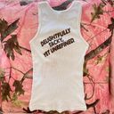 American Apparel y2k hooters print cut out ribbed tank top Photo 1