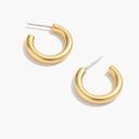 Madewell NWT  Chunky Small Hoop Earrings Gold Photo 0