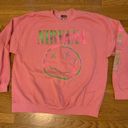 Nirvana NWOT  Women's Preppy Smiley Face Crewneck Sweatshirt pink  XL Photo 5