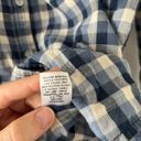 Caslon  Blue Gingham Button Down Shirt Photo 4