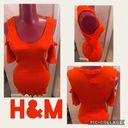 H&M -  RED Open shoulder Red tunic top Medium (LIKE NEW) Photo 1