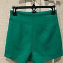 ZARA High Waisted Pleated Tailored Shorts Photo 0